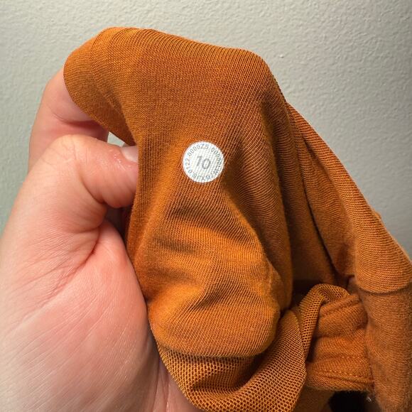 Lululemon Women's Loungeful Shorts Burnt Orange Size 10 - Picture 4 of 6